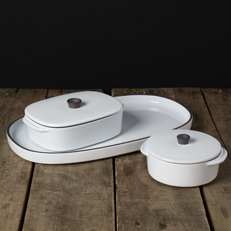 Denmark Tools for Cooks 5-Piece Stoneware Bake & Serve Set